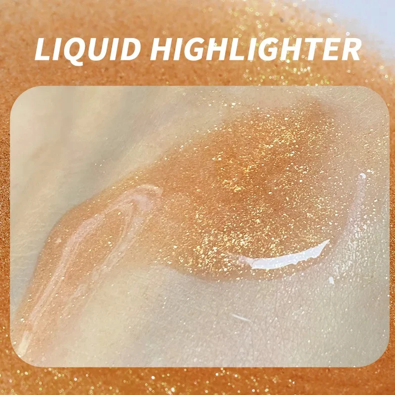 Flüssiger Body Highlighter Kontur-Highlight Glitzer Make-up Schimmer - Bild 3 von 4