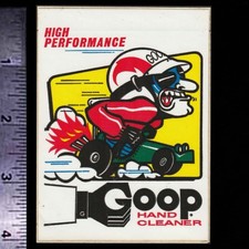 Goop Hand Cleaner - Original Vintage 1960s 70s Racing Decalsticker Goop Hand Cleaner - Original Vintage 1960s 70s Racing Decalsticker