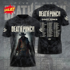 Five Finger Death Punch Band 20th Anniversary Tour T Shirt Full Size S-5XL