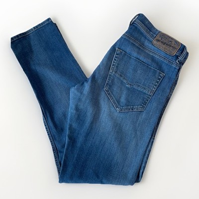 Diesel Tepphar ORP36 Men's Jeans Slim Carrot W32 L32  Blue Stretch Denim