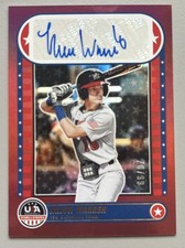 2025 Stars and Stripes 15U Autograph Nixon Warren /99 Red