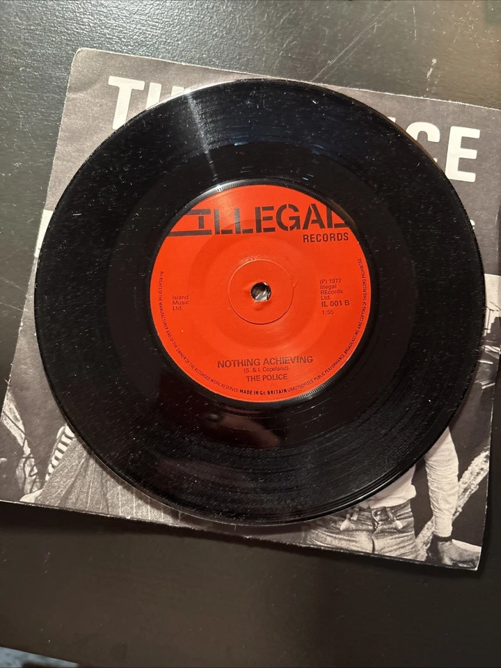 THE POLICE - FALL OUT / NOTHING ACHIEVING - 7" VINYL SINGLE IL 001A 1977 - Image 4 of 4