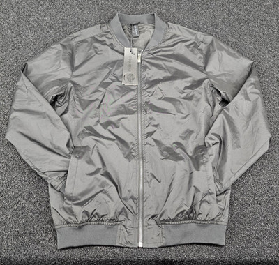 NWT SOULSTAR Clothing England Bomber Jacket Large Black MJ Veste 23 Stealth