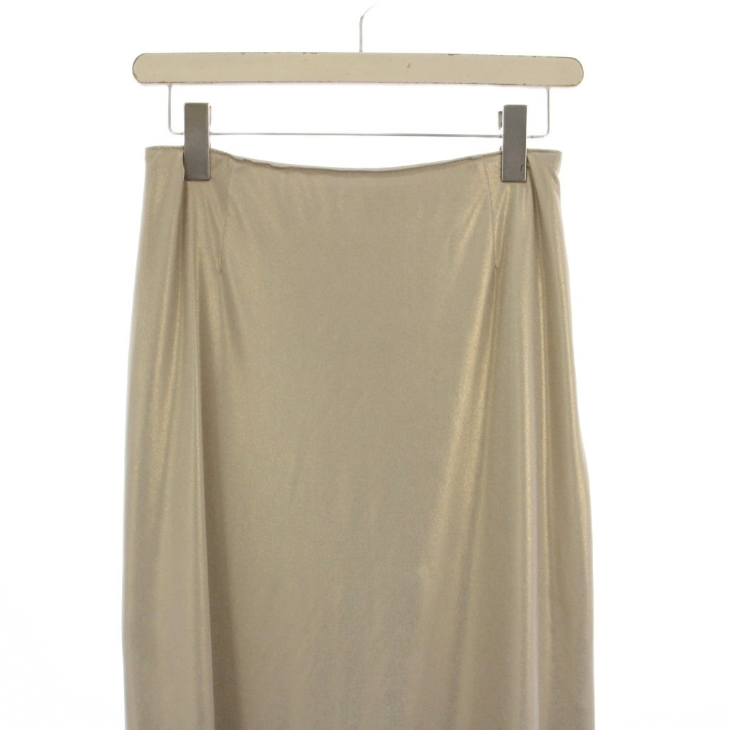 Ameri VINTAGE 23SS Pencil Glitter Flare Skirt Bei… - image 4