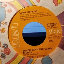 Linda Hopkins, Seven Days and Seven Nights ~ NM 1973 RCA Victor 45 +sleeve