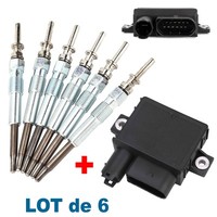 Newparts 6 GlüHkerzen + Relais FüR VorglüHen BMW 325D 330D 530D 535D 730D X5 X6