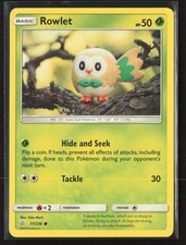 Rowlet 17/236 Common Cosmic Eclipse Pokemon Lightly Played on eBay