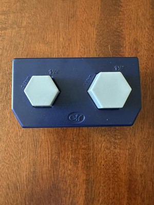 Creative Memories Hexagon Paper Punch 1.25'' & 1.5'' Scrapbooking Layer