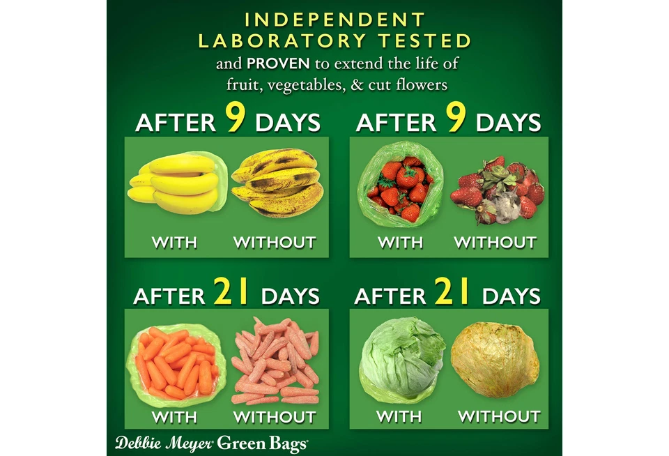 Paquete de 20 GreenBags - Bolsas de productos reutilizables sin BPA (8M, 8L, 4XL) Foto 3 de 4