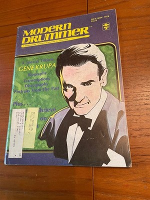 Slingerland Artist Gene Krupa tribute article in 1979 Modern Drummer Magazine