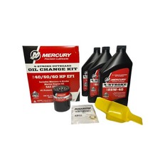 Oil Change & Filter Kit, For Mercury 40-50-60hp Four Stroke Outboard