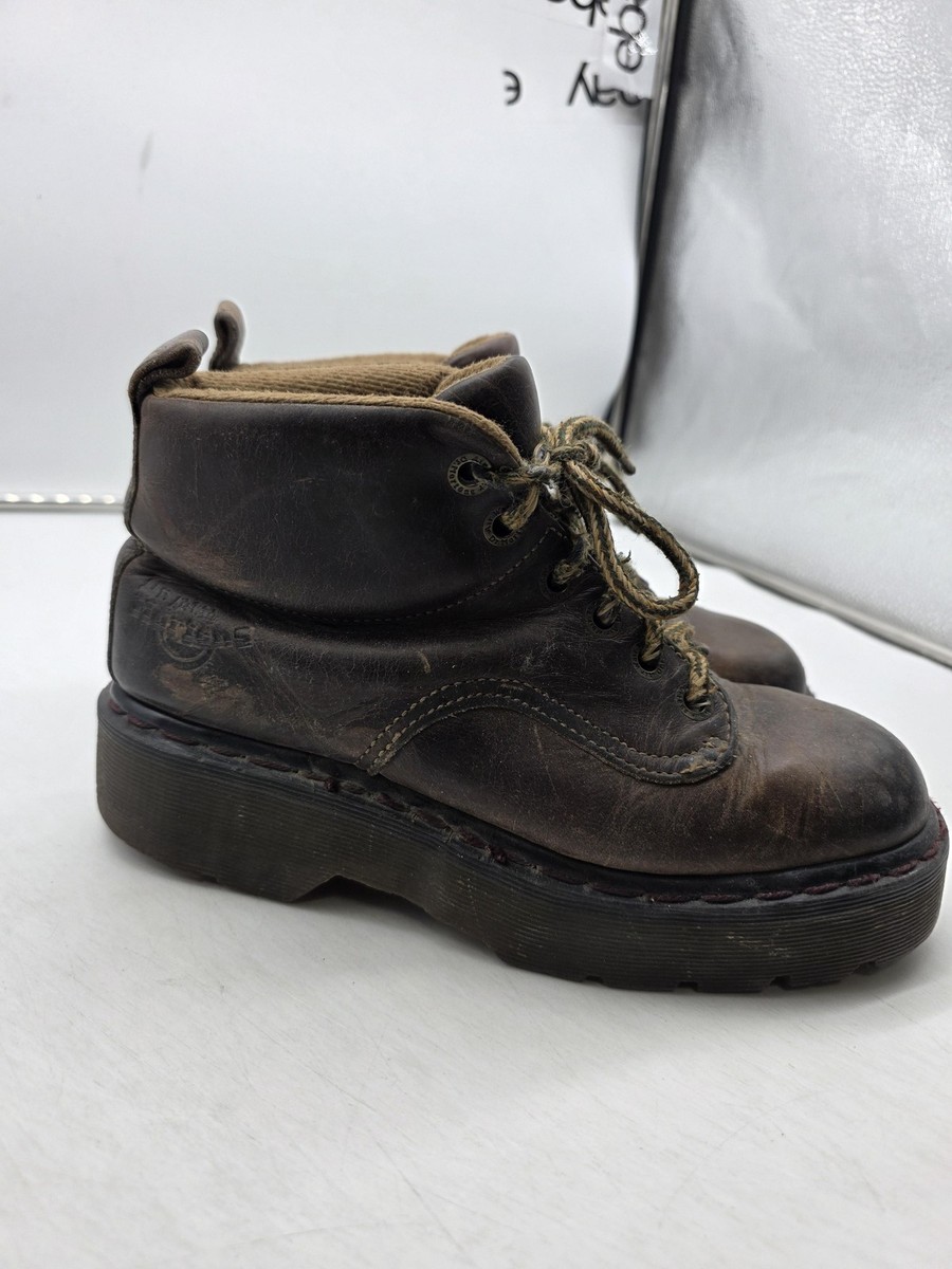 Vintage Dr. Martens Shoes Mens 6 Brown envy Leather Made  display picture 3