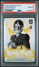 2025 DONRUSS OPTIC JASON DART ROOKIE KINGS PSA #2 GEM MT 10 POP 6!! 💎