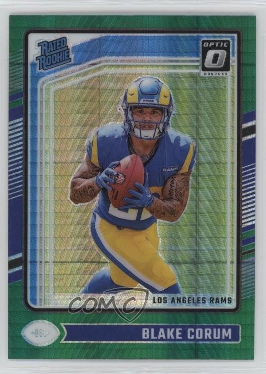 2024 Panini Donruss Optic Rated Rookie Green Hyper Prizm Blake Corum #208 06gz
