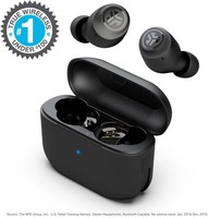 JLab Go Pop+ True Wireless Earbuds 35+ Hours Playtime Bluetooth Earphones Black