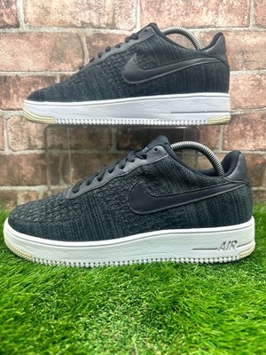 Nike Air Force 1 Flyknit 2.0 CI0051-001 Sneaker Herren UK 8,5 Schwarz Plateau Schuhe