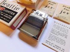Vintage BEATTIE JET LIGHTER in Original Box, Paperwork & 2 Probes -EXC Condition