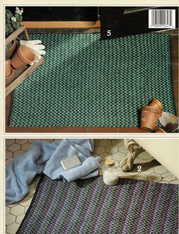 Easy Knitted Rugs Knitting Patterns By Leisure Arts f3 - Image 3 of 3