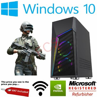 Gaming PC Ultraschnell i3 i5 i7 16GB RAM 512GB SSD 2TB GTX 1660 RTX 2060 Windows10