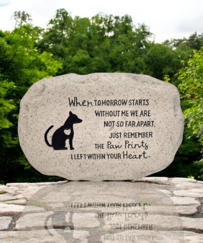 Pet Memorial Stone for Cat and Dog Remembrance Grave Marker Garden Tribute - Picture 16 of 17
