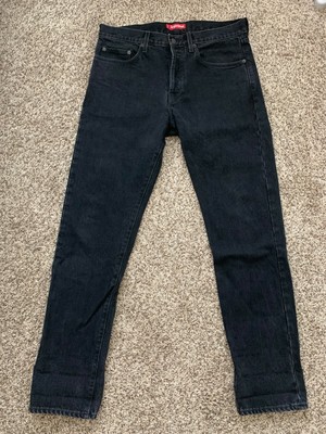 supreme stone washed slim jeans