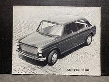 ORIGINAL DEALERSHIP VINTAGE BROCHURE SHEET 1967 AUSTIN 1100