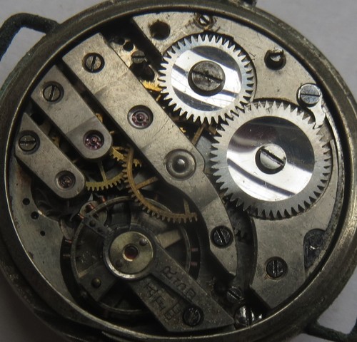 Trench wristwatch nickel chromiun case load manual enamel dial - Picture 10 of 12