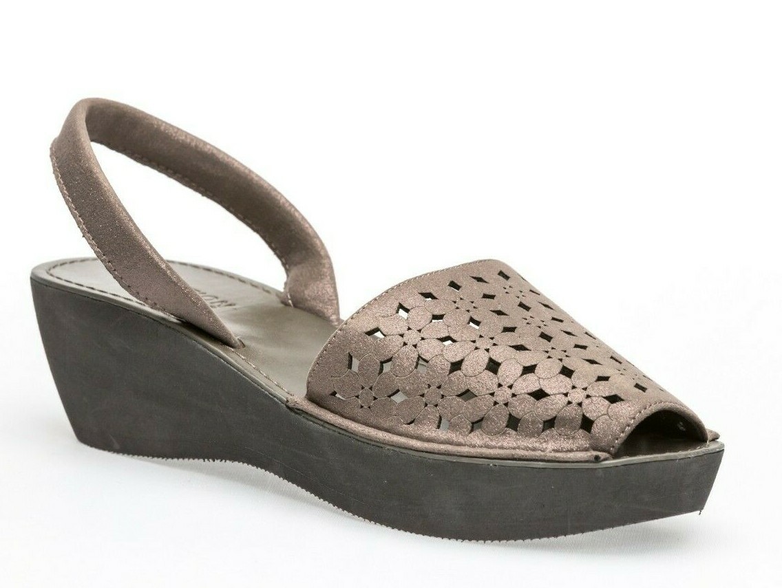 women's fine glass platform wedge sandals