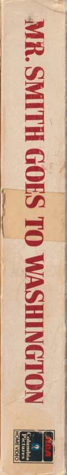 VHS - Mr. Smith Goes To Washington - RCA Columbia Side Flap 4 Sided James Stewar Foto 3 de 4
