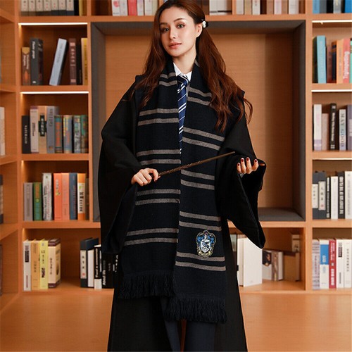 Unisex Warm Scarf Hufflepuff Harry-Potter Gryffindor Slytherin Raveclaw Scarves - Picture 4 of 16