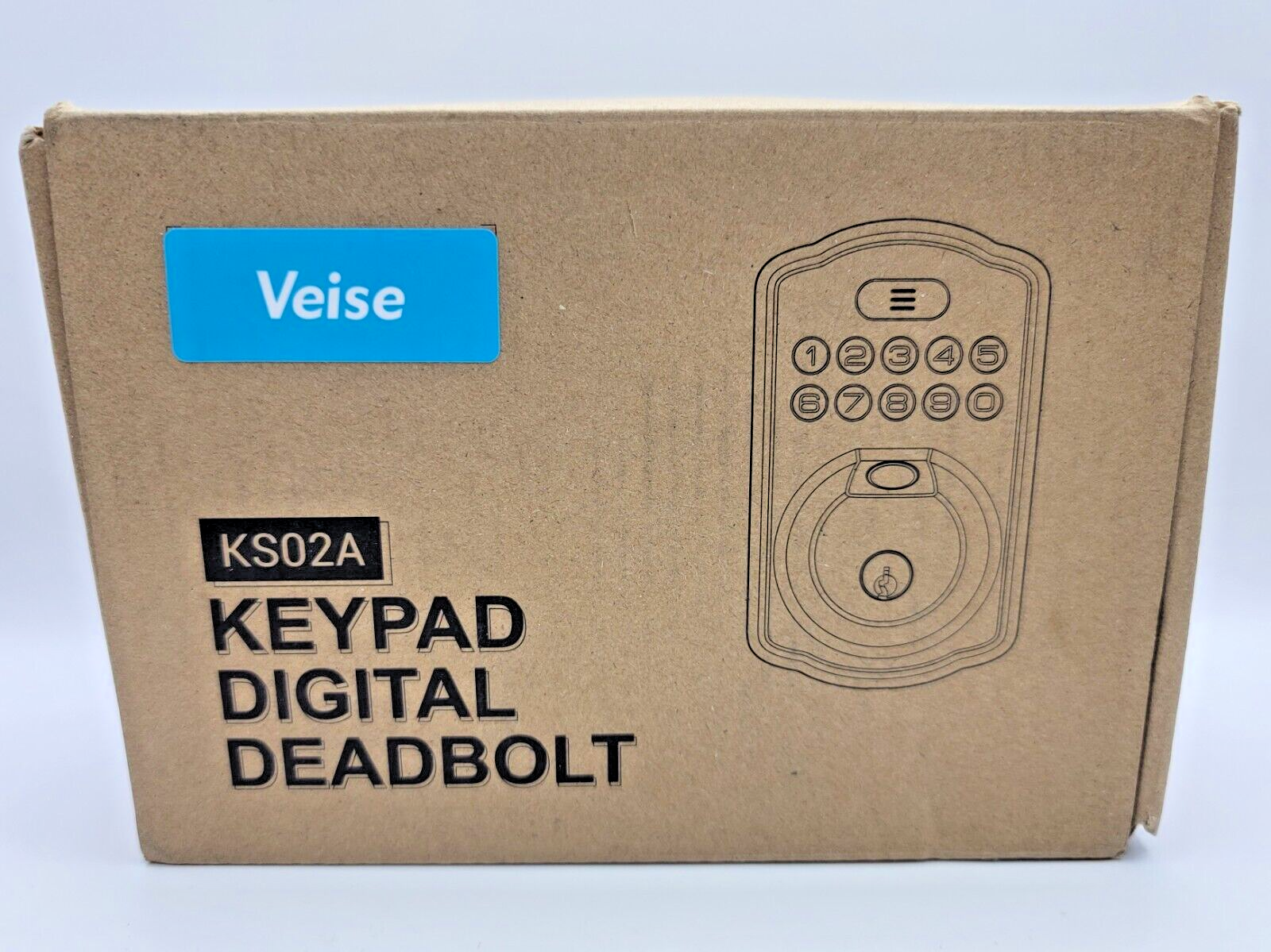 Smart Keyless Fingerprint Deadbolt Lock - Veise KS02A Digital Door Entry-image