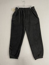 Preswick  Moore Men  s Soft Fleece Gray Lounge Pants Sz L