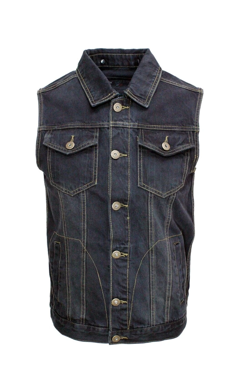 Denim vest shop and hoodie