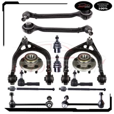 For 05-08 Dodge Magnum 14Pcs Wheel Bearning Hub Sway Bar Control Arm Ball Joint