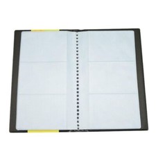 Leather Business Cards Holder Case Organizer 120 Name ID Credit Card Book Keeper