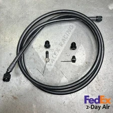 92-95 Honda Civic Replacement Stainless Steel -10 AN Fuel Feed Line (Black)