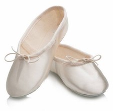 Katz Dancewear Ivory Satin Rubber Sole Ballet/Bridesmaid Shoe - UK 3 #26A128