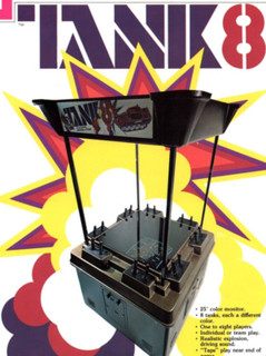 Rare Atari Tank 8 Arcade Video Game Flyer Ad 8x11 c1976 Original