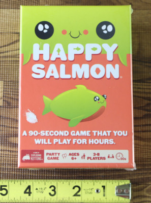 2021 Happy Salmon Family Party Card Game Exploding Kittens SEALED