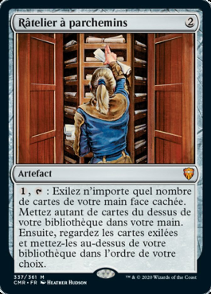 MTG SCROLL RACK FOIL FRENCH EXC - SCANSIA DI PERGAMENE - CMR_FR