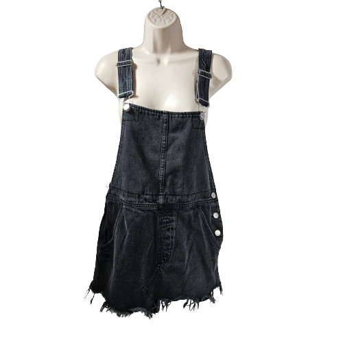 free people black denim dress ARLY MINI DRESS