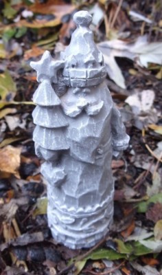 Latex Santa mold 3.75''H holiday Christmas plaster cement mould