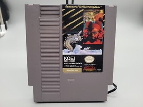 ROMANCE OF THE THREE KINGDOMS NINTENDO NES COMPLETE VIDEO GAME MANUAL POSTER CIB