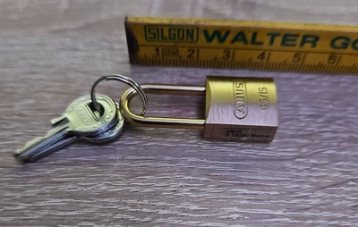 ABUS Abuka09326 65mb/15 15mm Messing Vorhängeschloss und Vorhänge 
