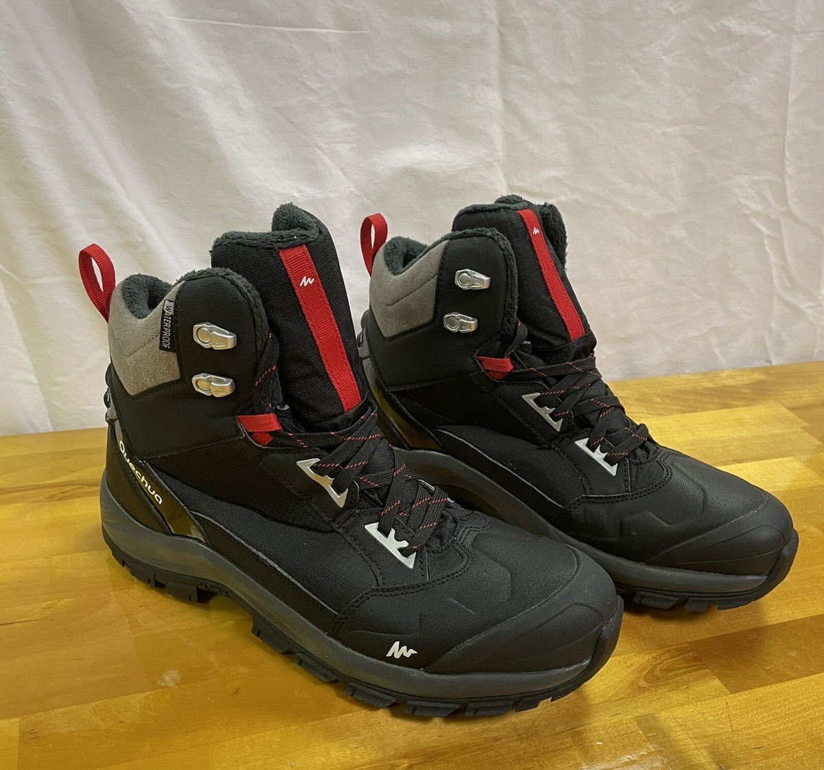 Quechua Botte De Neige Homme Decathlon Bottes De Randonnée Neige Chaudes  Imperméables Homme, NH500 Haute Noir