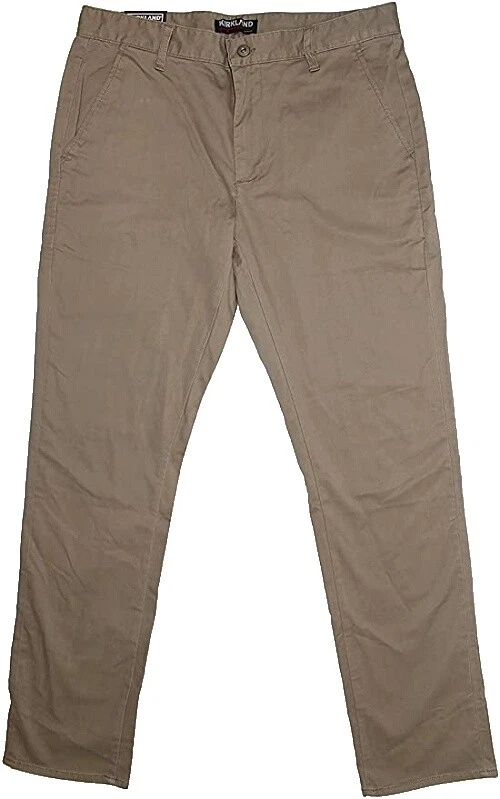 Kirkland Signature Cotton Solid Casual Button-Down Shirts for Men