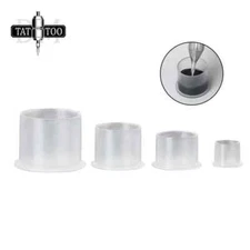 Plastic Disposable Tattoo Ink Cups Professional Tattoo Transparent Pigment Cups