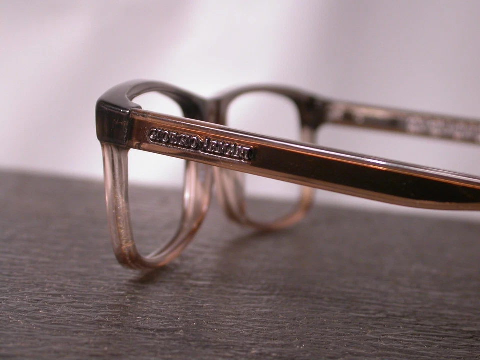 Authentic Giorgio Armani Luxury Smoke Clear Eyeglasses Frames Made in Italy - Image 3 of 4