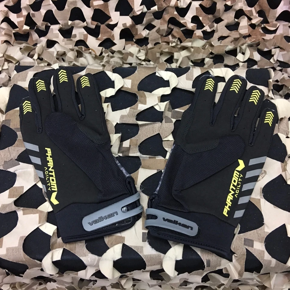 NUEVO Guantes de paintball Valken Phantom Agility dedo completo - Gris/Negro - Grandes Foto 2 de 4