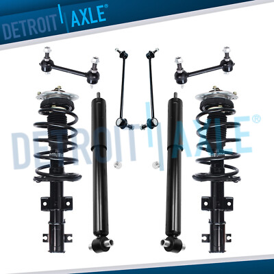 Front Strut Springs + Rear Shock Absorbers + Sway Bars for Volvo V70 S80 S60 FWD